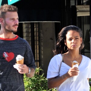 Christina Milian et Matt Pokora à Los Angeles, le 6 février 2018.