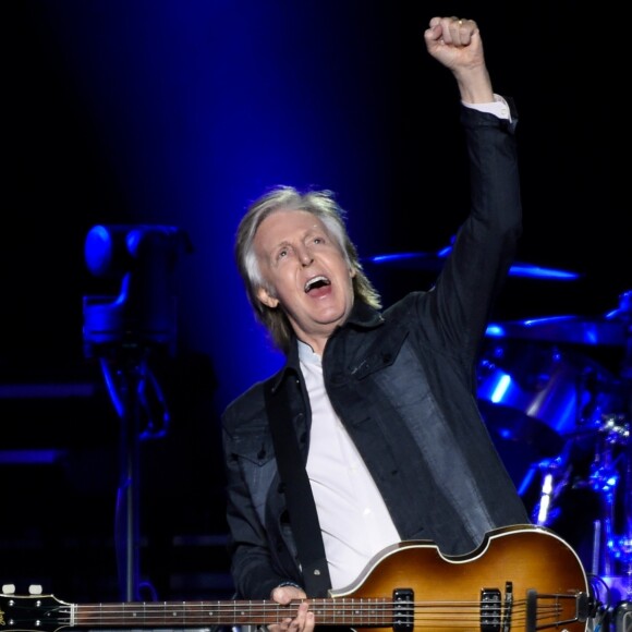 Paul McCartney en concert au Echo Arena à Liverpool, Royaume Uni, le 12 décembre 2018.