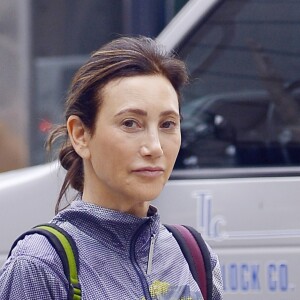 Exclusif - Nancy Shevell porte bien ses 58 ans en tenue décontractée sur Madison Avenue à New York le 10 septembre 2018.
