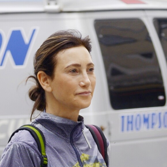 Exclusif - Nancy Shevell porte bien ses 58 ans en tenue décontractée sur Madison Avenue à New York le 10 septembre 2018.