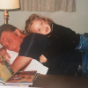 Nathalie Baye a posté une photo de Laura Smet avec son père Johnny Hallyday (le 14 décembre 2018)