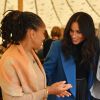 Meghan Markle, duchesse de Cambridge, le prince Harry, duc de Sussex, reçoivent les femmes qui apparaissent dans le livre de recettes ""Together, our community cookbook"" au palais Kensington à Londres le 20 septembre 2018.