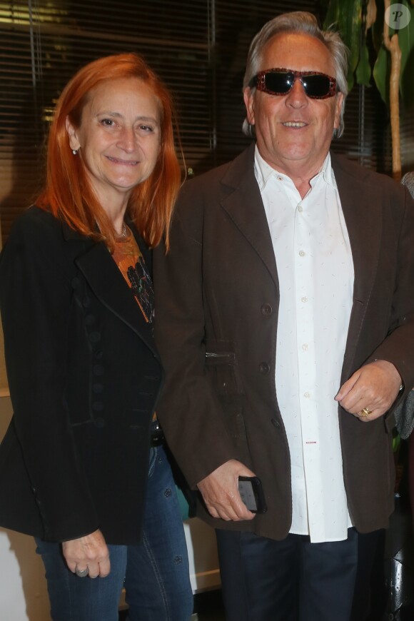 Gilbert Montagné avec sa femme Nikole à la première de "Gilbert Montagné, le visionnaire" au siège de la SACEM à Neuilly-sur-Seine, le 15 novembre 2017. © CVS/Bestimage