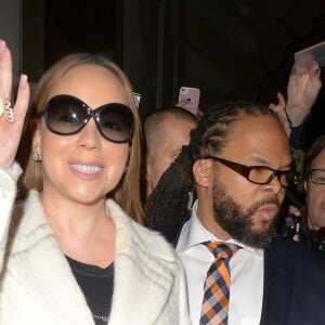 Mariah Carey quitte le Cafe Royal Hotel de Londres le 11 décembre 2018.