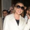 Mariah Carey quitte le Cafe Royal Hotel de Londres le 11 décembre 2018.