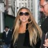 Mariah Carey arrive à son domicile à New York. La diva fait la promotion de son nouvel album de Noël Caution. Le 20 novembre 2018