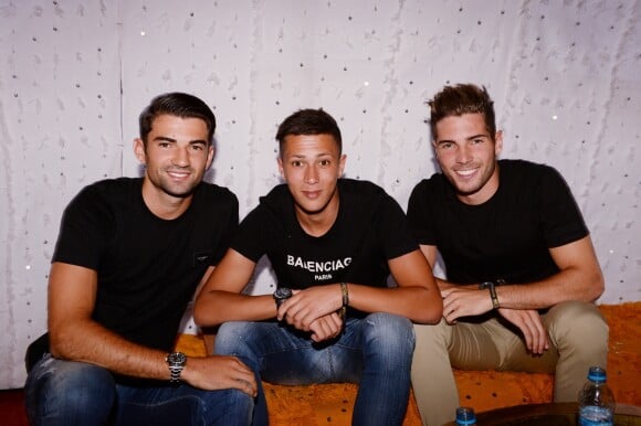 Exclusif - Enzo Zidane (fils de Zinédine Zidane), Driss Zidane (neveu de Zinédine Zidane) et Luca Zidane (fils de Zinédine Zidane) - Les célébrités lors du festival "Marrakech du Rire 2018" à Marrakech, Maroc, le 24 juin 2018. © Rachid Bellak/Bestimage