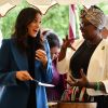 La duchesse Meghan de Sussex le 20 septembre 2018 au palais de Kensington pour le lancement du livre de recettes de cuisine Together, our community cookbook qu'elle a préfacé.