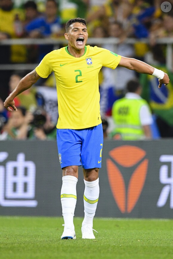 Thiago Silva - Match de coupe du monde opposant le Brésil à la Serbie au stade Otkrytie à Moscou, Russie, le 27 juin 2018. Le brésil a gagné 2-0.