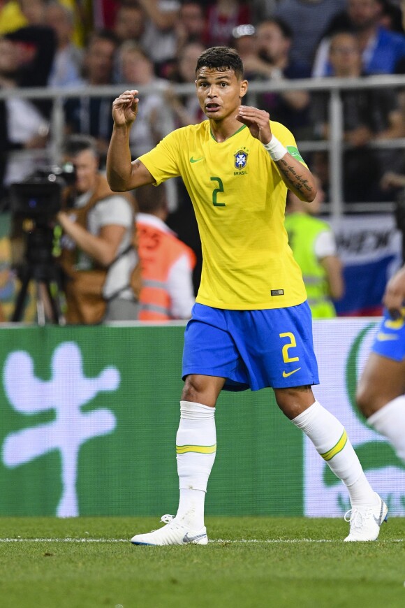 Thiago Silva - Match de coupe du monde opposant le Brésil à la Serbie au stade Otkrytie à Moscou, Russie, le 27 juin 2018. Le brésil a gagné 2-0.  FIFA World Cup 2018 at Otkrytie stadium in Moscow, Russia, on June 27, 2018. Brazil won 2-0.27/06/2018 - Moscou