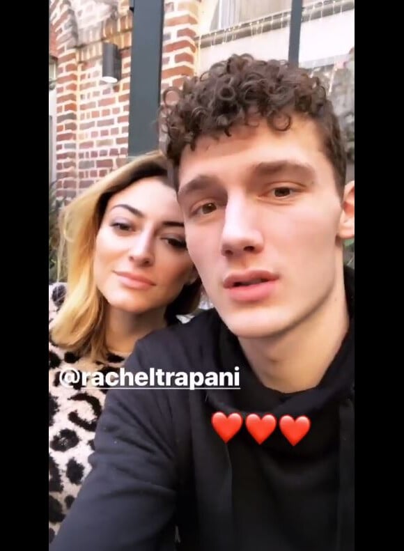 Benjamin Pavard se montre avec Rachel Legrain-Trapani sur Instagram le 26 décembre 2018.
