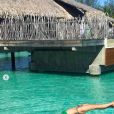 La belle Sylvie Tellier en mode sportive à Bora-Bora le dernier week-end de 2018.