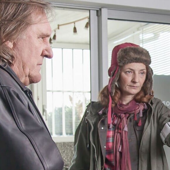 Gérard Depardieu et Corinne Masiero dans "Capitaine Marleau" - série de France 3, 2016.