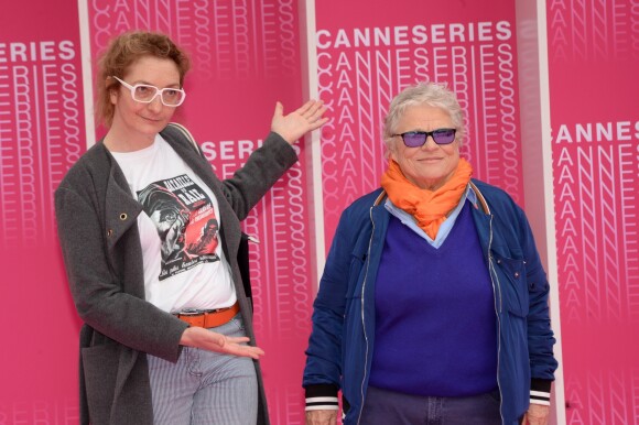 Corinne Masiero et Josée Dayan lors du festival "Canneséries" à Cannes, le 9 avril 2018. © Rachid Bellak/Bestimage