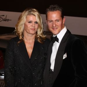 Michael Schumacher et sa femme Corinna lors de la soiree GQ à Berlin en Allemagne le 29 octobre 2013.