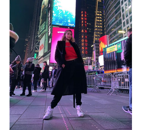 Nabilla à New York en ce tout début d'année 2019.