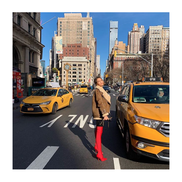Nabilla à New York en ce tout début d'année 2019.