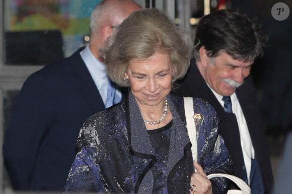 La reine Sofia d'Espagne a assisté le 2 janvier 2019 au théâtre royal à Madrid à une représentation de l'Orchestre des instruments recyclés de Cateura.
