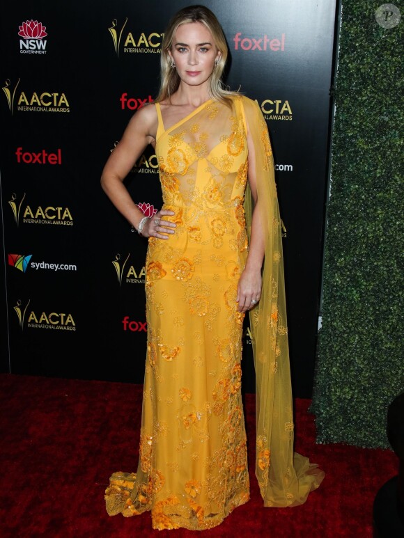 Emily Blunt - Photocall de la 8ème cérémonie des "AACTA (Australian Academy of Cinema and Television Arts)" à Los Angeles. Le 4 janvier 2019