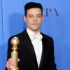 Rami Malek lors de la press room de la 76ème cérémonie annuelle des Golden Globe Awards au Beverly Hilton Hotel à Los Angeles, Calfornie, Etats-Unis, le 6 janver 2019.