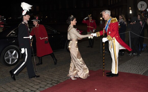 Le prince Joachim et la princesse Marie de Danemark lors de la réception du Nouvel An 2019 au palais Christian VII à Amalienborg à Copenhague, le 1er janvier 2019.