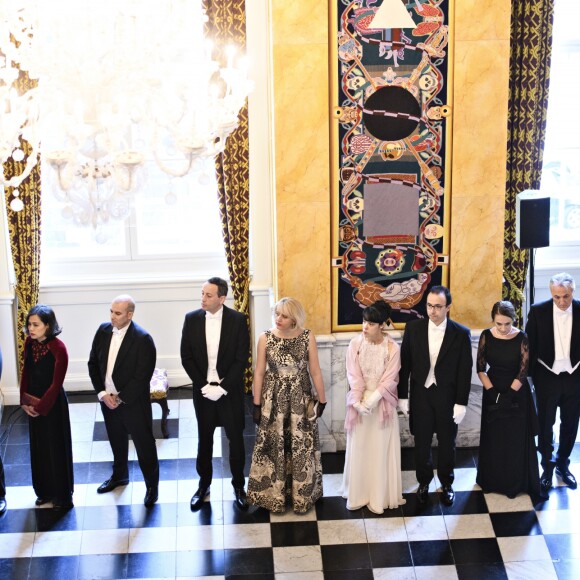 Le prince Frederik et la princesse Mary secondaient la reine Margrethe II de Danemark lors de la réception du nouvel an donnée le 3 janvier 2019 au palais de Christiansborg en l'honneur du corps diplomatique.