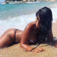 Ayem Nour sexy en bikini en Corse, le 29 juillet 2018.