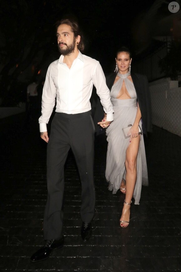 Heidi Klum et son compagnon Tom Kaulitz - Soirée "Warner InStyle Golden Globes After Party" au Beverly Hilton Hotel à Beverly Hills. Le 6 janvier 2019