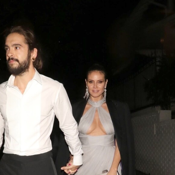 Heidi Klum et son compagnon Tom Kaulitz - Soirée "Warner InStyle Golden Globes After Party" au Beverly Hilton Hotel à Beverly Hills. Le 6 janvier 2019