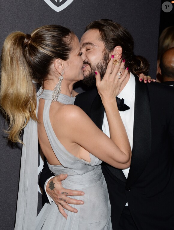 Heidi Klum et son compagnon Tom Kaulitz - Soirée "Warner InStyle Golden Globes After Party" au Beverly Hilton Hotel à Beverly Hills. Le 6 janvier 2019.
