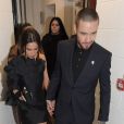 Cheryl Cole (Cheryl Fernandez-Versini) et son compagnon Liam Payne à la sortie de l'hôtel Ned Hotel à Londres, Royaume Uni, le 21 février 2018.