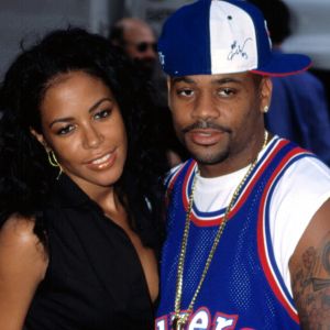 Aaliyah et son dernier petit ami, Damon Dash, en février 2001