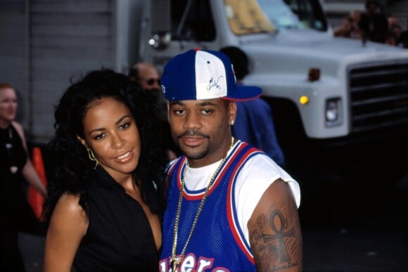 Aaliyah et son dernier petit ami, Damon Dash, en février 2001