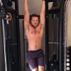 Dylan Efron en pleine séance de sport, sur Instagram, mars 2018
