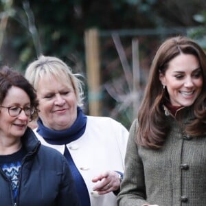 Kate Middleton, duchesse de Cambridge, s'est rendue au King Henry's Walk Garden dans le district d'Islington à Londres, le 15 janvier 2019.