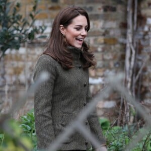 Kate Middleton, duchesse de Cambridge, s'est rendue au King Henry's Walk Garden dans le district d'Islington à Londres, le 15 janvier 2019.