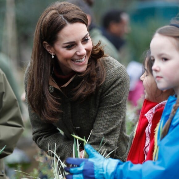 Kate Middleton, duchesse de Cambridge, s'est rendue au King Henry's Walk Garden dans le district d'Islington à Londres, le 15 janvier 2019.