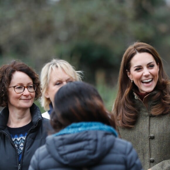 Kate Middleton, duchesse de Cambridge, s'est rendue au King Henry's Walk Garden dans le district d'Islington à Londres, le 15 janvier 2019.