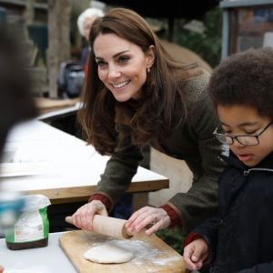 Kate Middleton, duchesse de Cambridge, s'est rendue au King Henry's Walk Garden dans le district d'Islington à Londres, le 15 janvier 2019.