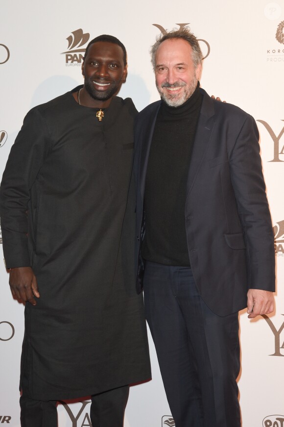 Omar Sy et Christian Valsamidis à l'avant-première du film "Yao" au cinéma Le Grand Rex à Paris le 15 janvier 2019. © Coadic Guirec/Bestimage