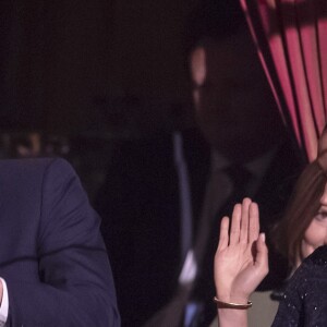 Le prince Harry, duc de Sussex, et Meghan Markle, duchesse de Sussex, enceinte, à la représentation du 10ème anniversaire du spectacle du Cirque du Soleil "Totem" au Royal Albert Hall à Londres, le 16 janvier 2019.