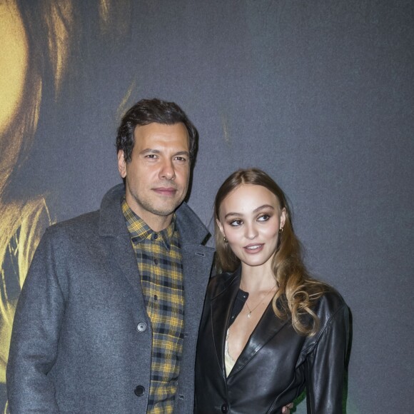 Laurent Lafitte et Lily-Rose Depp à la première du film "Les Fauves" au cinéma MK2 Bibliothèque" à Paris, le 17 janvier 2019. © Olivier Borde/Bestimage