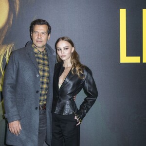 Laurent Lafitte et Lily-Rose Depp à la première du film "Les Fauves" au cinéma MK2 Bibliothèque" à Paris, le 17 janvier 2019. © Olivier Borde/Bestimage