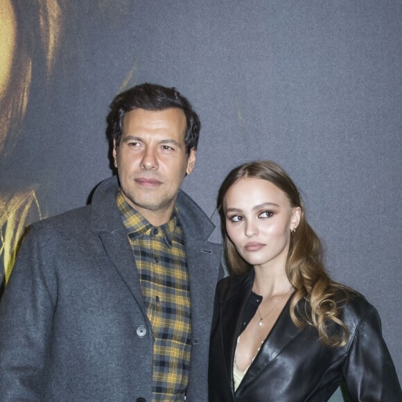 Laurent Lafitte et Lily-Rose Depp à la première du film "Les Fauves" au cinéma MK2 Bibliothèque" à Paris, le 17 janvier 2019. © Olivier Borde/Bestimage