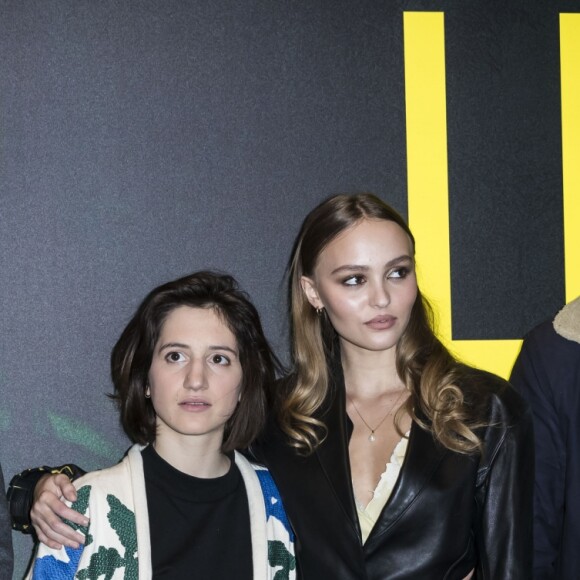 Vincent Mariette, Aloise Sauvage, Laurent Lafitte et Lily-Rose Depp à la première du film "Les Fauves" au cinéma MK2 Bibliothèque" à Paris, le 17 janvier 2019. © Olivier Borde/Bestimage