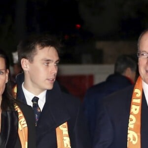 La princesse Stéphanie de Monaco a assisté en compagnie du prince Albert II et de Louis Ducruet avec sa fiancée Marie à la soirée d'ouverture du 43e Festival international du cirque de Monte-Carlo sous le chapiteau de Fontvieille à Monaco le 17 janvier 2019. © Jean-François Ottonello/Nice-Matin/Bestimage