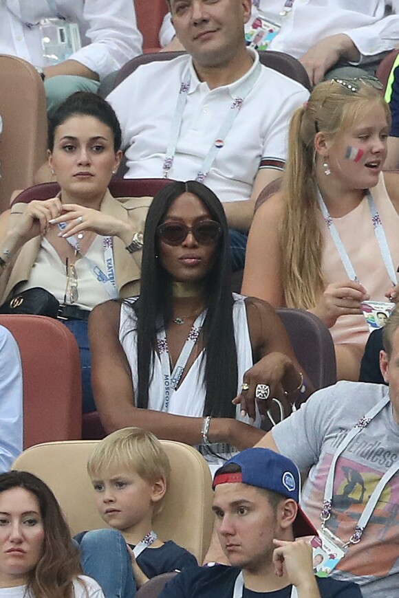 Naomi Campbell - People au stade Loujniki lors de la finale de la Coupe du Monde de Football 2018 à Moscou, opposant la France à la Croatie à Moscou le 15 juillet 2018 .© Cyril Moreau/Bestimage