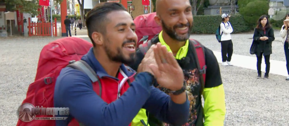 Les candidats de "Pékin Express 2018 : La Course infernale" lors de la demi-finale le 30 août 2018 sur M6.
