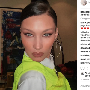 Bella Hadid sur Instagram le 10 janvier 2019.