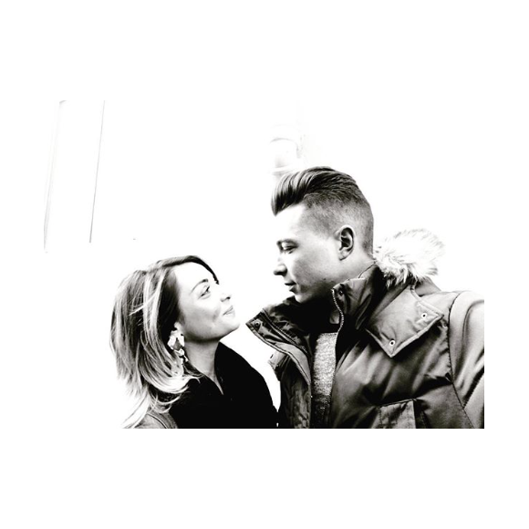 Priscilla Betti complice avec Maxence, le 25 janvier 2019.